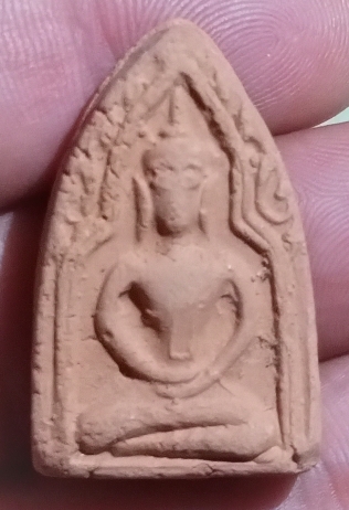 พระพิมพ์ขุนแผน เนื้อดินเผา หลวงปู่นาม วัดน้อยชมภู่ จ.สุพรรณบุรี  