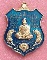 เหรียญอาร์ม หลวงพ่อพัฒน์ วัดห้วยด้วน รุ่น "พยัคฆ์มหาเศรษฐีมหาบารมี" เนื้อทองแดงผิวไฟลงยาฟ้า เลข 177 