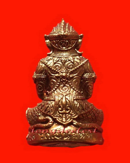 หนุมานอธิษฐานฤทธิ์ หลวงพ่อสนองชาติ วัดเย็นสนิทธรรมาราม เนื้อทองแดงนอก อุดมวลสารตะกรุดเงิน