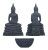 รูปหล่อมีกริ่ง หลวงพ่อโสธร วัดโสธรวราราม ฉะเชิงเทรา ปี 2545