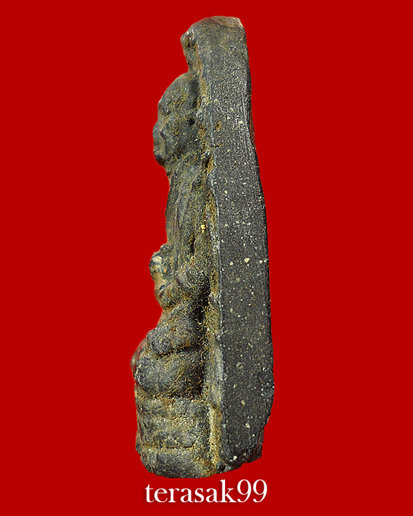 รูปเหมือนสมเด็จโต เนื้อดำ(ผงใบลาน) หลวงปู่นาค วัดระฆัง เนื้อผง ปี2495 หายาก