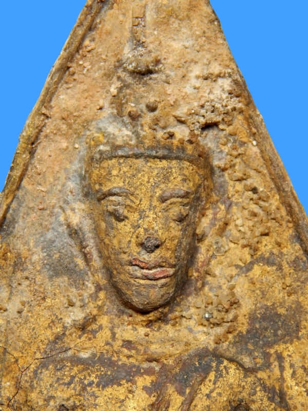 พระท่ากระดานหูช้าง เนื้อชินตะกั่ว จ.กาญจนบุรี กรุวัดเทวสังฆาราม(วัดเหนือ) No.05