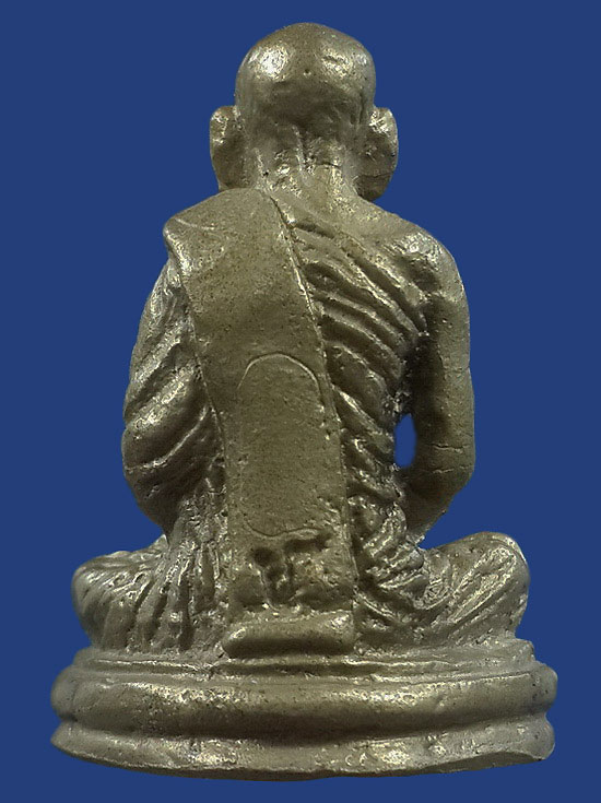 รูปหล่อหลวงพ่อชื่น วัดเขาหัวนา จ.นครนายก ที่ระลึกงานกฐิน เนื้อทองระฆัง 