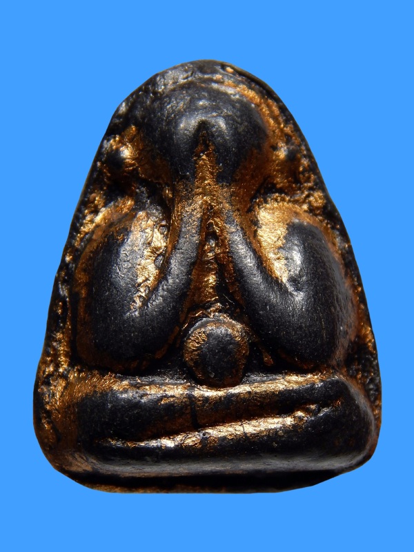 พระปิดตา หลวงพ่อทบ วัดชนแดน พิมพ์สะดือจุ่น หลังรูปเหมือน อุดกริ่ง เนื้อผงคลุกรัก