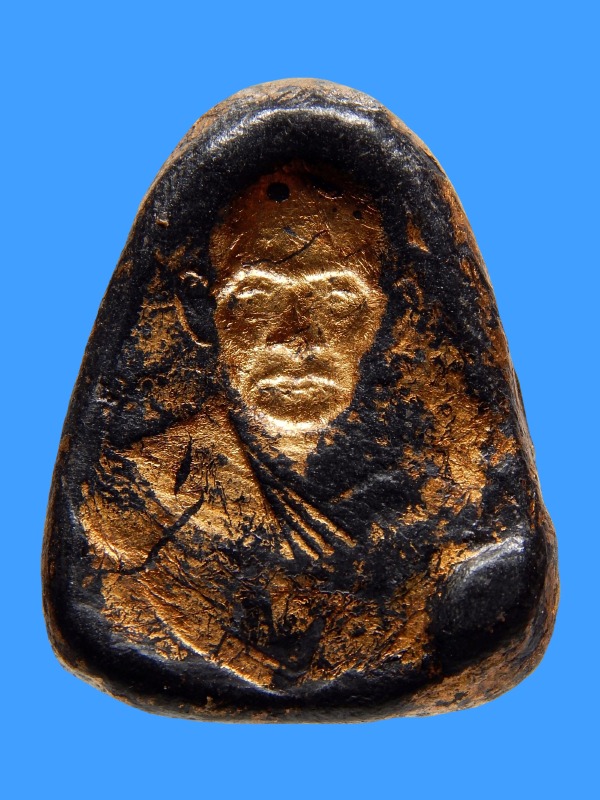 พระปิดตา หลวงพ่อทบ วัดชนแดน พิมพ์สะดือจุ่น หลังรูปเหมือน อุดกริ่ง เนื้อผงคลุกรัก