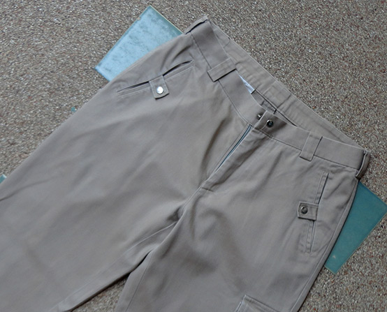 กางเกง JASPAL ของแท้ STRETCH COTTON สีน้ำตาลอ่อน มีกระเป๋าข้างขา ทรงสวย