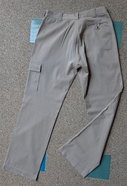 กางเกง JASPAL ของแท้ STRETCH COTTON สีน้ำตาลอ่อน มีกระเป๋าข้างขา ทรงสวย
