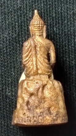 รูปหล่อลอยองค์(ขนาดแขวนบูชาติดตัว) หลวงพ่อโต วัดป่าเลไลย์ สุพรรณบุรี