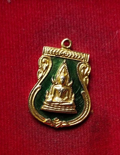 เหรียญพระพุทธชินราช กะหลั่ยทองลงยา