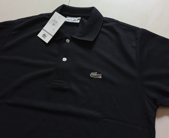 ของใหม่ ขายให้ถูกๆไปเลย เสื้อโปโล LACOSTE เบอร์ L สีดำ made in FRANCE