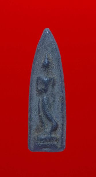 พระลีลา 2 หน้า เนื้อชินเขียว ศิลป์พิจิตร สวยๆ ติดที่ 3 พร้อมใบประกาศ