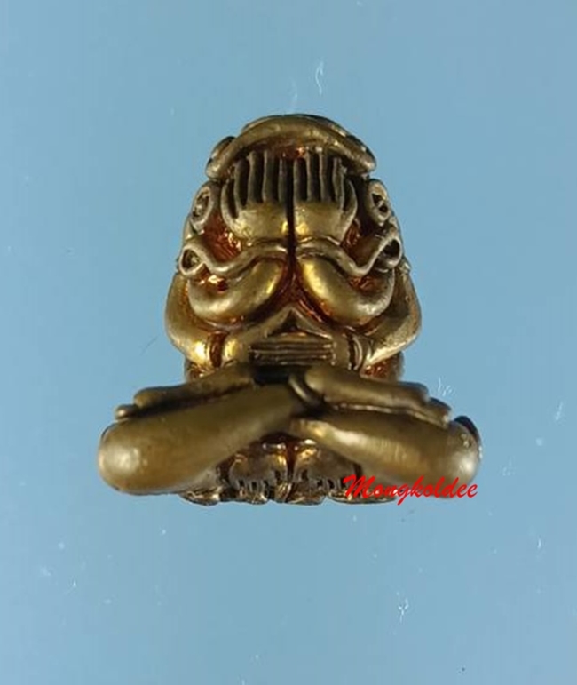 พระปิดตามหาอุตตโม ไตรมาส53 หลวงพ่อสาคร พิมพ์กลาง เนื้อชนวน No 2319 พิเศษมีเข็ม 1 เล่ม สภาพสวย