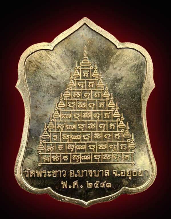 เหรียญหลังยันต์ 9 ยอด เนื้อทองไมคอน หลวงปู่ทิม วัดพระขาว อยุธยา 