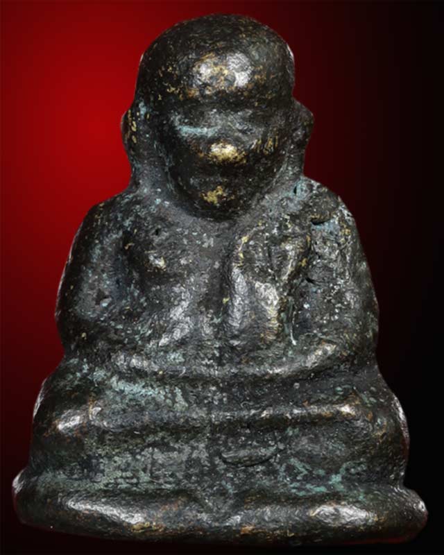 หล่อโบราณหลวงพ่อเงิน วัดบางคลาน พิมพ์ ช อุ ขึ้น รุ่นมหาลาภ วัดคงคาราม อำเภอโพทะเล จังหวัดพิจิตร 