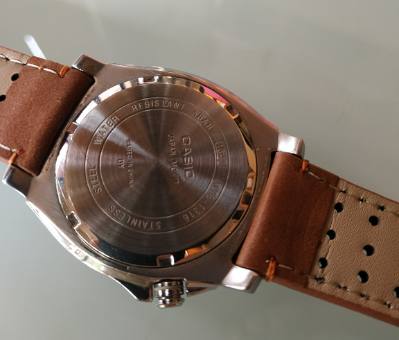 นาฬิกา CASIO รุ่นสวย กันน้ำ50เมตร DAY-DATE-24HR. หน้าปัด Mineral Glass