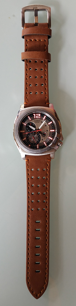 นาฬิกา CASIO รุ่นสวย กันน้ำ50เมตร DAY-DATE-24HR. หน้าปัด Mineral Glass