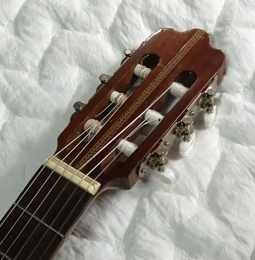 ในe-bay 10,000 กีตาร์คลาสสิคปี 1970 Abe Gut 63s เสียงดีมาก Cedar Top Classical Guitar