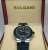 N นาฬิกา BVLGARI ขนาด MAN SIZE เครื่องกลไกสวิส หน้าปัดดำ เข็มวิปลายแดง ดีไซน์สวยมากๆ