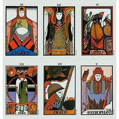 ไพ่ยิปซีพร้อมคู่มือ Aquarian Tarot 1993 Edition หายากมากเวอร์ชั่นนี้ ได้รับการยอมรับว่าสวยติดTop10