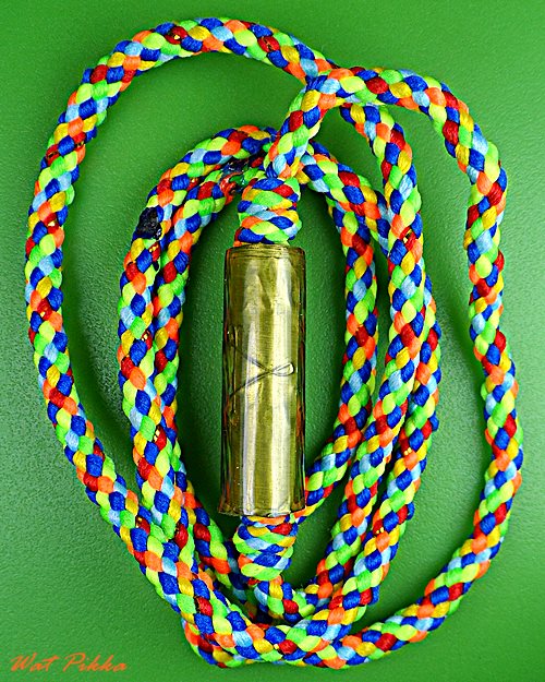 ตะกรุดเงินอยู่ไฟ(กันปอบ) หลวงปู่สิงห์ วัดบ้านขี้เหล็ก ศรีสะเกษ .B838.*