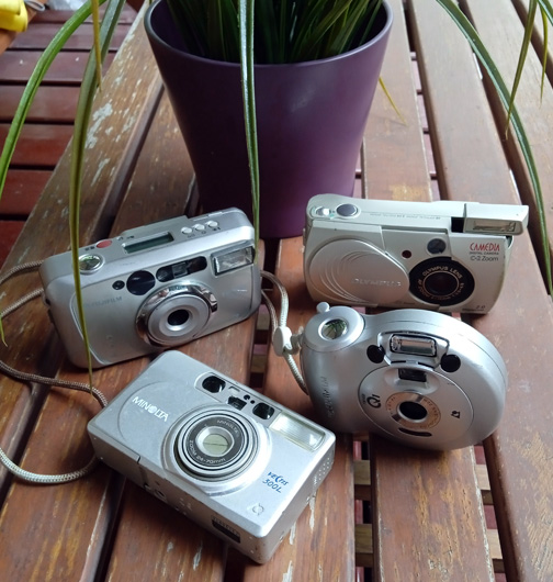 ได้4ตัว กล้อง MINOLTA OLYMPUS FUJI เหมาะสำหรับตกแต่งห้อง แต่งร้านกาแฟ กล้องพร็อบ กล้องตั้งโชว์