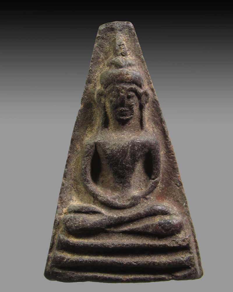 พระอู่ทองออกศึก รุ่นจงอางศึก วัดพระศรีรัตนมหาธาตุ สุพรรณบุรี ปี 2510 หลวงพ่อมุ่ย เสก