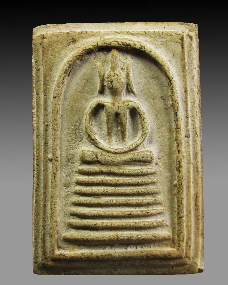 พระสมเด็จพิมพ์เจ็ดชั้น(ซุ้มมีจุด) วัดเกษไชโยวรวิหาร อ.ไชโย จ.อ่างทอง ปี 2515