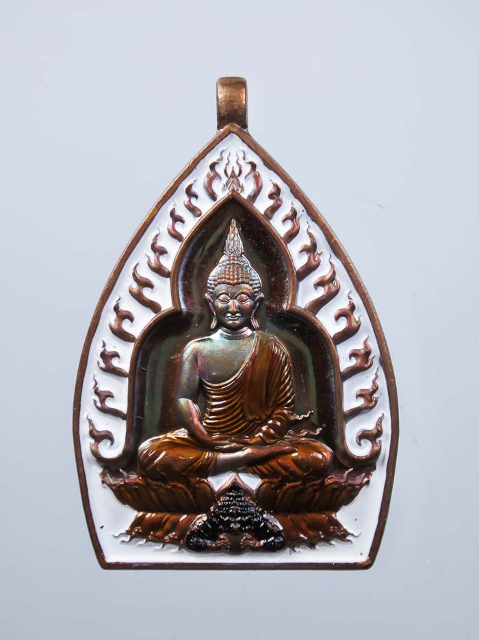 แยกชุดกรรมการ เจ้าสัวปั้ม พุทธศิลป์ รวยพันล้าน  วัดกลางบางแก้ว เนื้อทองแดงรมรุ้งลงยาขาว