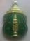 **วัดใจ**เหรียญพระประจำวันพุธ (อุ้มบาตร) หลังปีมะเมีย วัดคลองเตยนอก ปี ๒๕๒๒**กะไหล่ทองลงยาสีเขียว