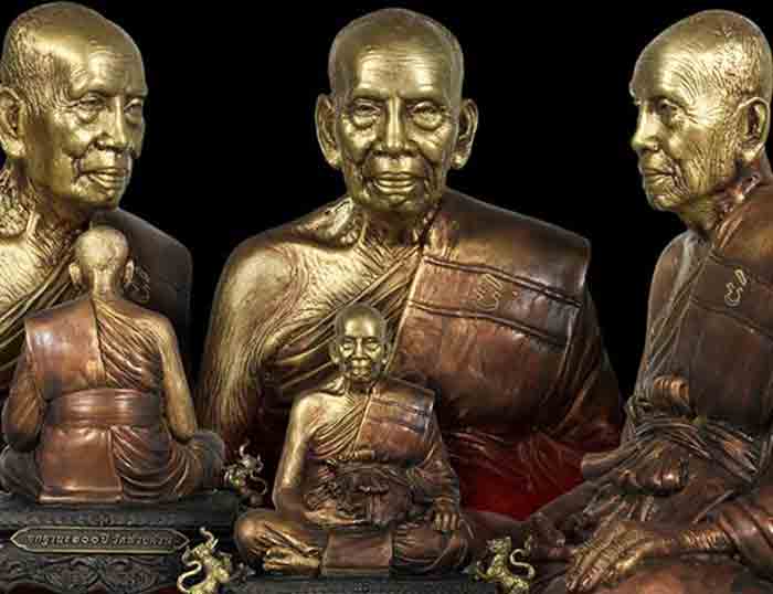 พระบูชา 5 นิ้ว ยกฐานั 100 ปี วัดห้วยด้วน เนื้อทองเหลืองซาติน หมายเลข ๕๕๓