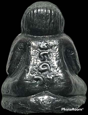 *พระปิดตา หลวงพ่อผล วัดเทียนดัด นครปฐม ปี๒๕๑๔ เนื้อเมฆพัตร พิมพ์ใหญ่ อุดผง*