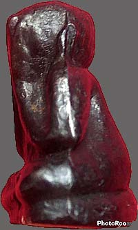 *พระปิดตา หลวงพ่อผล วัดเทียนดัด นครปฐม ปี๒๕๑๔ เนื้อเมฆพัตร พิมพ์ใหญ่ อุดผง*