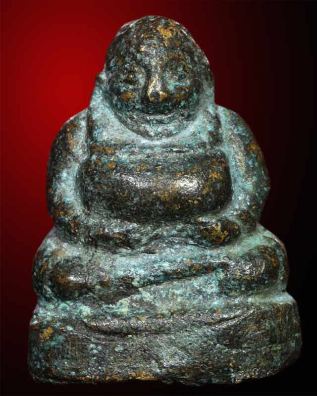 หล่อโบราณพระสังกัลจาย์  รุ่นแรก หลวงพ่อเงินบางคลาน กรุวัดขวาง พิมพ์เศียรเล็ก