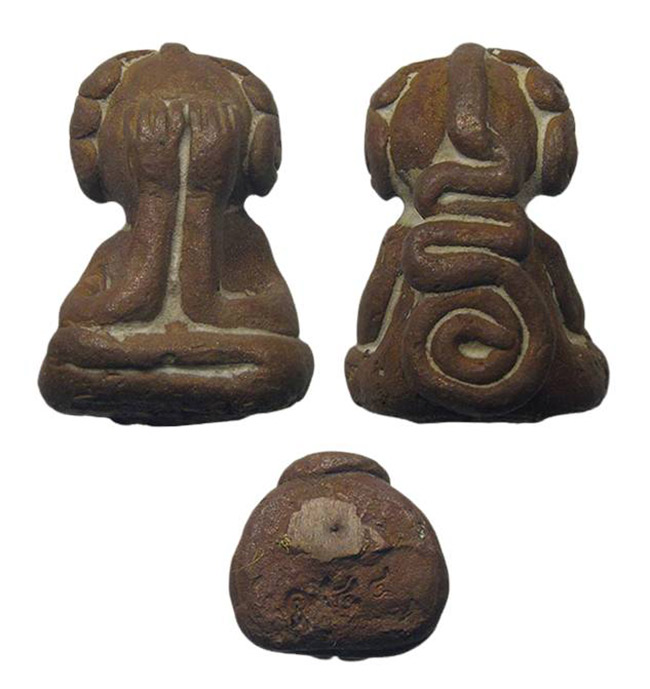 ปิดตาหล่อรุ่นแรก เนื้อทองแดงเถื่อน หลวงพ่อชัช วัดบ้านปูน อยุธยา