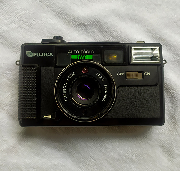 กล้องหายาก สวยคลาสสิคมากๆ FUJICA ของแท้ AUTO-7สีดำ