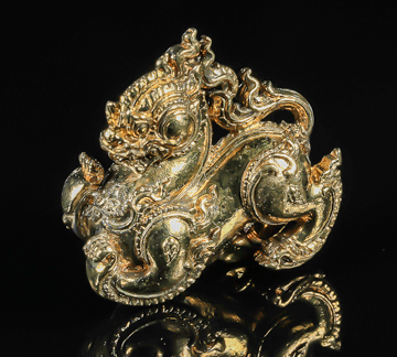 หล่อสิงหราช เตโช ฤทธิไกร เนื้อทองระฆัง หลวงพ่อทอง วัดบ้านไร่ ปี 62