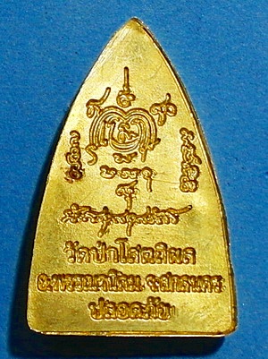 เหรียญ ลต.บุญหนา ธัมมทินโน รุ่น ปลอดภัย เนื้อทองเหลือง ปี 2545 ติดเกศา จีวร มีจาร หายาก (เคาะเดียว)