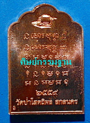 สุดยอด เหรียญโต๊ะหมู่หลวงตาบุญหนา ธัมมทินโน รุ่นสุดท้าย (ทิ้งทวน) ทองแดง ปี59 หายากมากๆ  (เคาะเดียว)