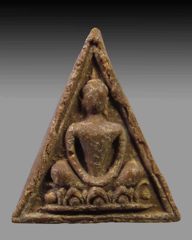 พระสมเด็จแสน (หลังใบโพธิ์) ปี 2506 สมเด็จพระสังฆราช(ป๋า) วัดโพธิ์ฯ กรุงเทพฯ