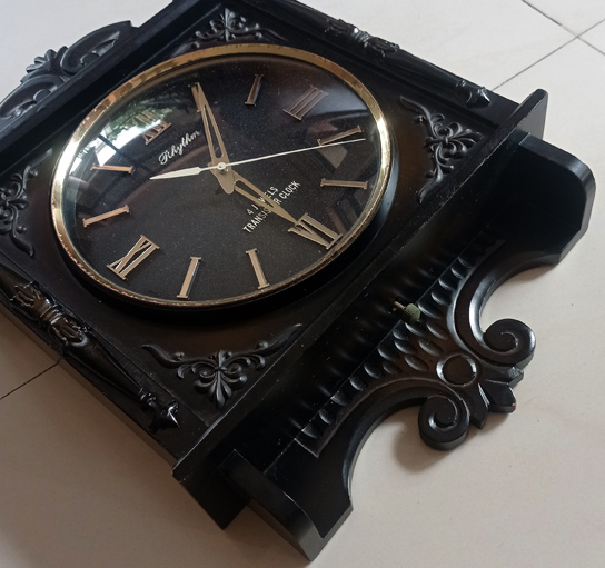 นาฬิกาเก่าวินเทจ Rhythm ของแท้ 4JEWELS TRANSISTOR CLOCK สวย หายาก