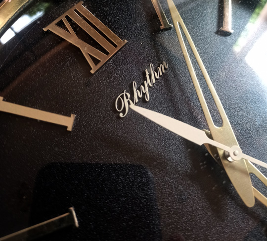นาฬิกาเก่าวินเทจ Rhythm ของแท้ 4JEWELS TRANSISTOR CLOCK สวย หายาก