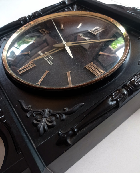 นาฬิกาเก่าวินเทจ Rhythm ของแท้ 4JEWELS TRANSISTOR CLOCK สวย หายาก