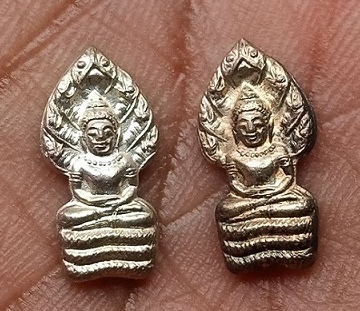 ***แพ็คคู่สุดคุ้ม***พระนาคปรกหลวงพ่อคูณปริสุทโธ รุ่นคูณพันล้าน เนื้อเงิน ปี2537