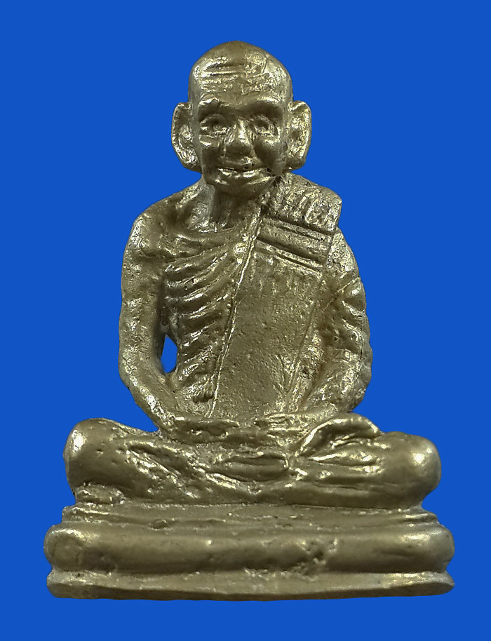 รูปหล่อหลวงพ่อชื่น วัดเขาหัวนา จ.นครนายก ที่ระลึกงานกฐิน เนื้อทองระฆัง หมายเลข683