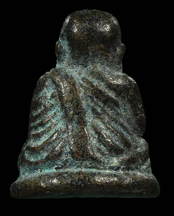 หล่อโบราณหลวงพ่อเงิน วัดบางคลาน รุ่นปืนแตก พิมพ์ยินมเศียรโต