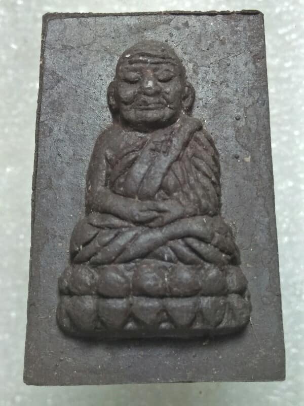 พระผงหลวงพ่อทวดหลังหลวงพ่อด่วน วัดบางนอน ระนอง  มหาว่านมงคล +กล่อง