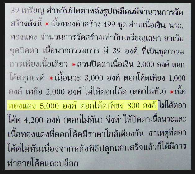 พระปิดตา หลังรูปเหมือน เนื้อทองแดง ตอกโค๊ด พร้อมกล่องเดิมสวยๆ