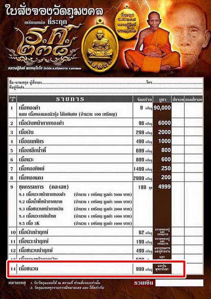 เหรียญหล่อที่ระฤก ร.ศ.238 หลวงปู่สิงห์ วัดวิชัย จ.นครพนม ปี62 เนื้อชนวน
