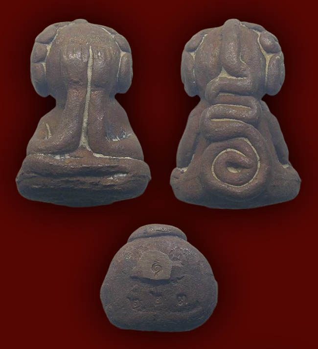 ปิดตาหล่อรุ่นแรก เนื้อทองแดงเถื่อน หลวงพ่อชัช วัดบ้านปูน อยุธยา