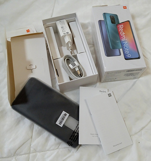 Redmi Note9 กล่องพร้อมอุปกรณ์ ยังใหม่ ไม่เคยใช้งาน